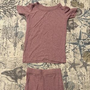 LITTLE SLEEPIES PJ: SOLID BURGUNDY (2T)